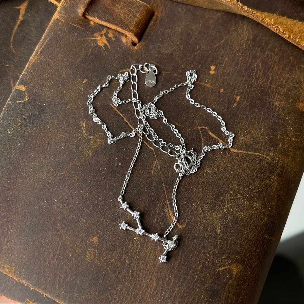 Real Silver S925 constellation necklace pendant